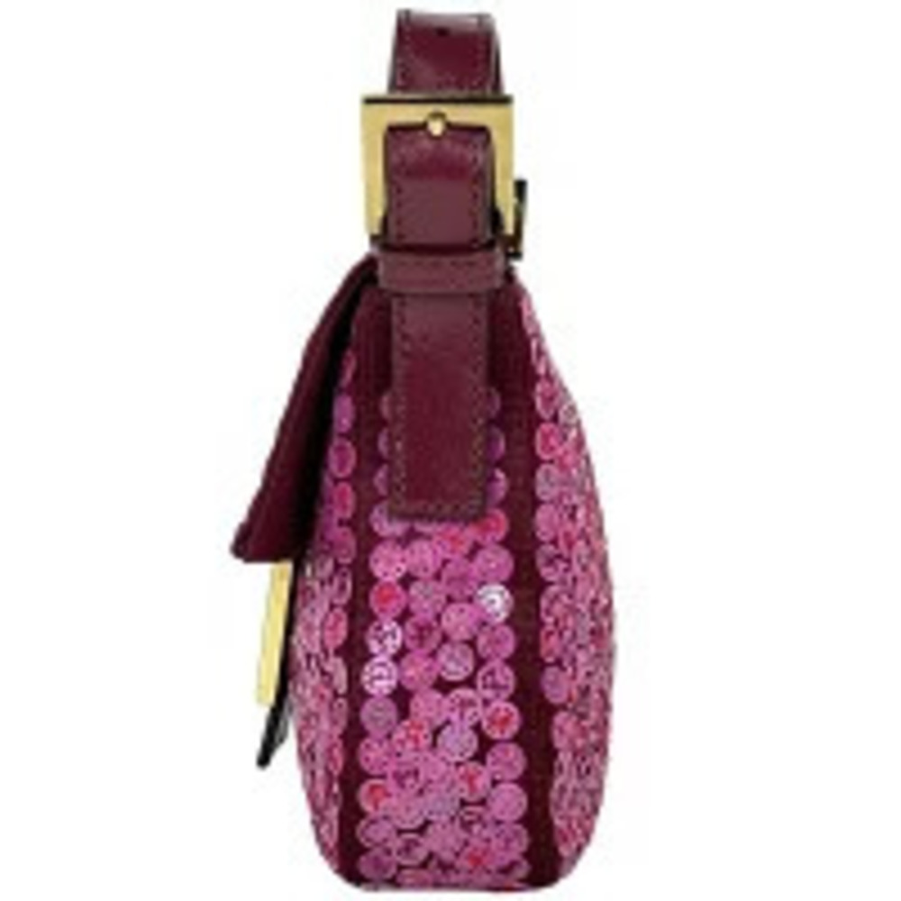 Fendi pink Bucket bag sequin satin Hobo Mamma